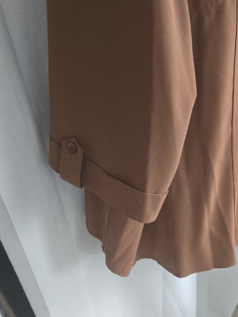 Maggie Barnes Caramel Brown Collared Button Shirt - Picture 8 of 14